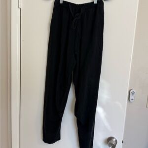 Black Joggers/martial arts pants, elastic waist, used for Kung Fu or Tai Chi.